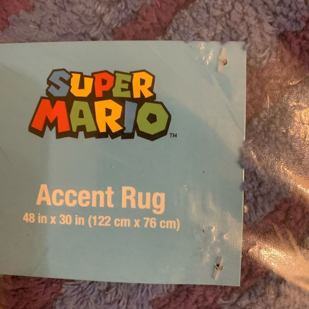 New Super Mario Kids Accent Rug 48x30    - Picture 5 of 8